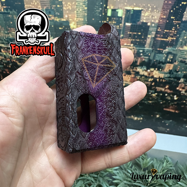 Creepyatan-21700-Frankenskull-1 Frankenskull Creepyathan Delrin Black/Purple 21700
